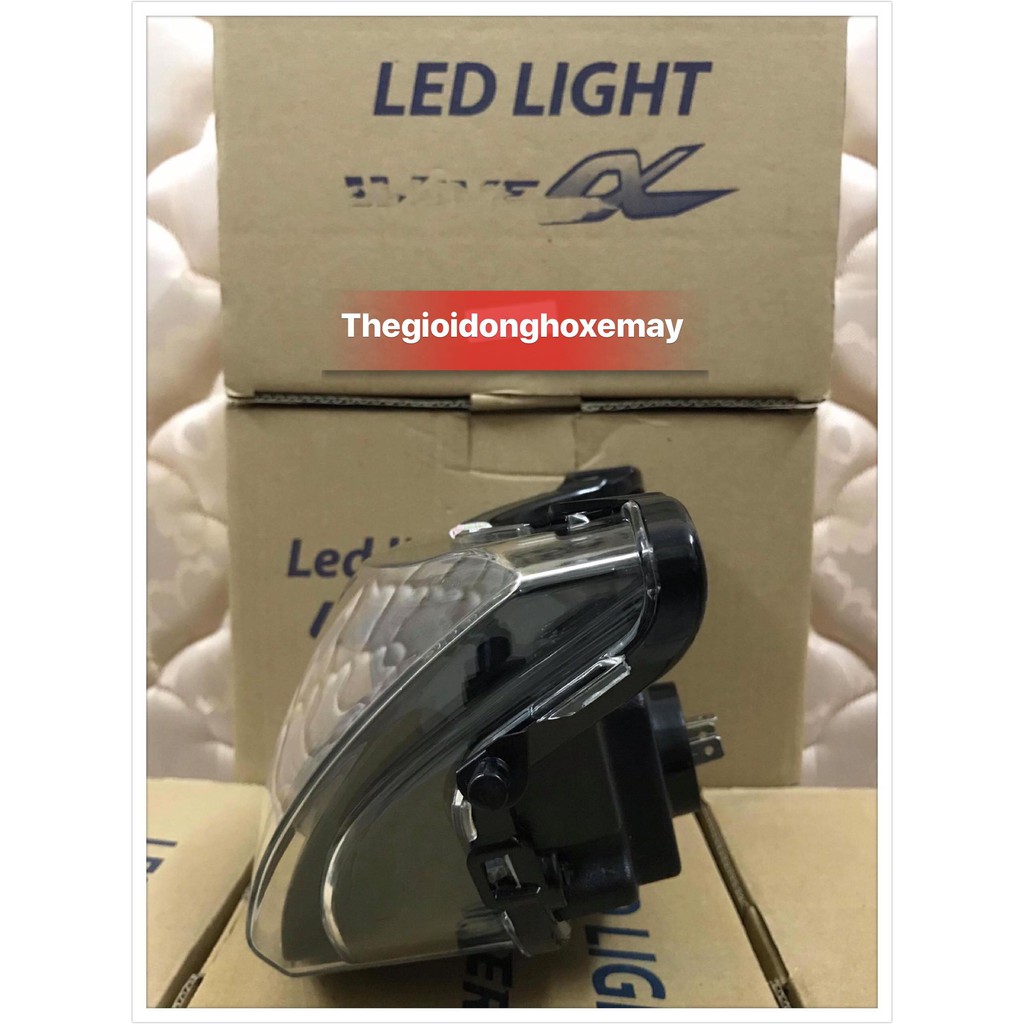 đèn pha led 2 tầng cao cấp LED LIGHT cho xe wave alpha