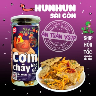 Cơm cháy lắc khô gà HunHun 300g đồ ăn vặt Sài Gòn