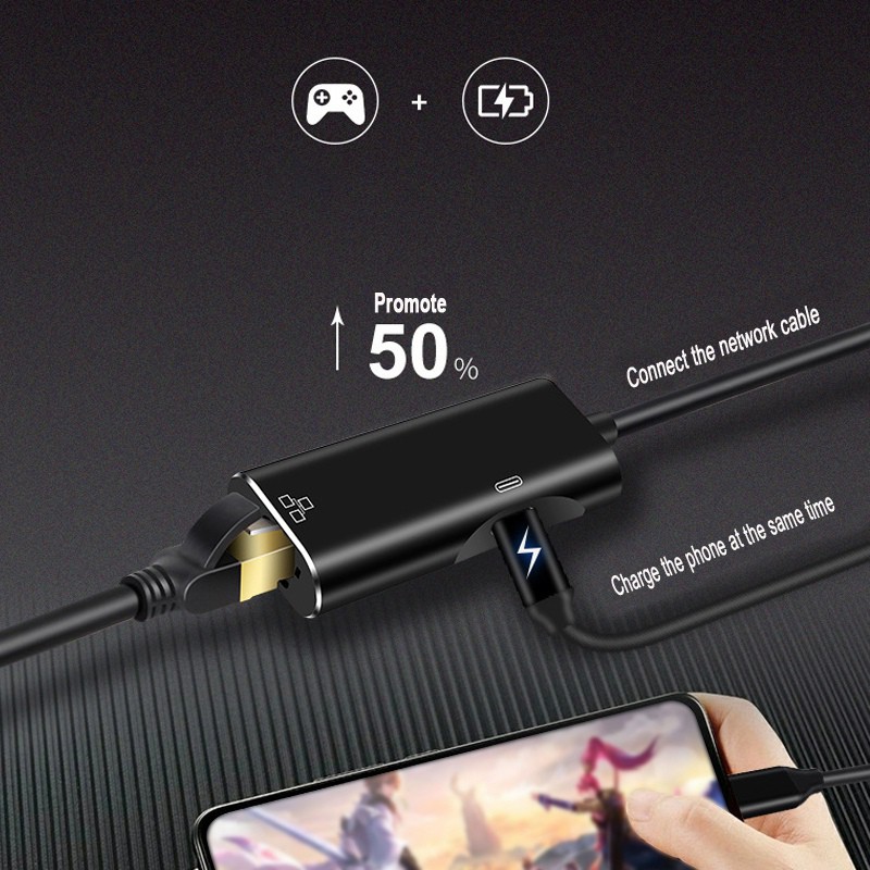 Bộ Chuyển Đổi Usb C Sang Ethernet Rj45 1000mbps Cho Macbook Pro Xiaomi