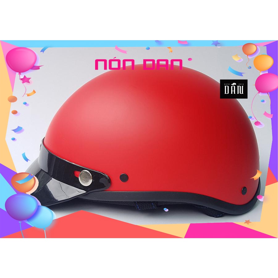 Nón Bảo Hiểm Nửa Đầu Như Hình 17 Màu, Free Size, Đạt Chuẩn CR An Toàn, Kiểu Dáng Thời Trang Hiện Đại