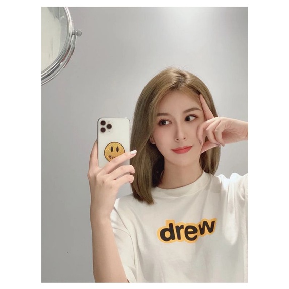 Áo Thun Tay Lỡn In Chữ DRE.W 2 Màu Đen Trắng , Áo Phông Unisex Nam Nữ Form Basic 38-65kg