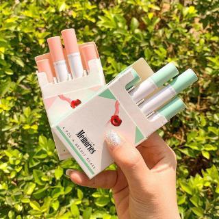 [Hàng mới về] Bộ 4 son môi màu lì kháng nước không dính lâu trôi lên màu nhanh hình dạng điếu thuốc lá