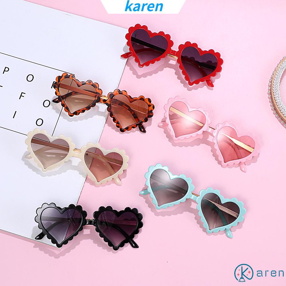 Mắt Kính Chống Nắng Hình Trái Tim 1-8T Dễ Thương Cho Bé Gái