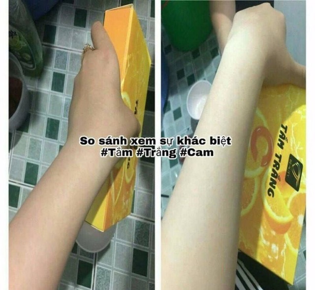 TẮM TRẮNG CAM Vitamin C