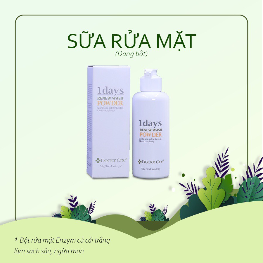 Bột Rửa Mặt Làm Sạch Da Điều Tiết Dầu Nhờn Renew Wash Powder DOCTOR ONE