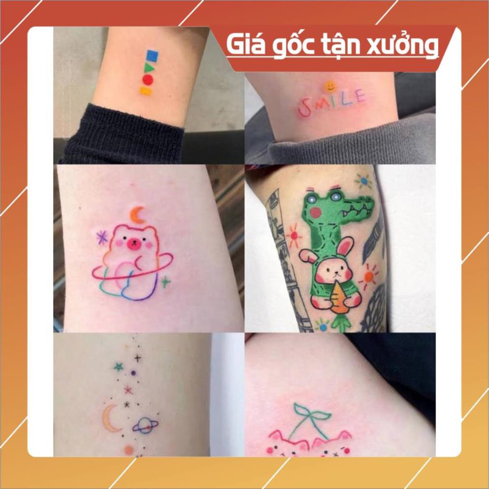 Hình xăm mini tattoo - Nhiều Kiểu Đẹp Mắt - 1 miếng