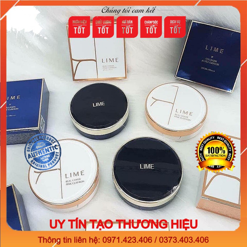 [CHÍNH HÃNG] Phấn nước Lime cho da khô (xanh) và da dầu (trắng)