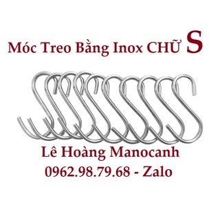 Móc Treo Bằng Inox 8Cm CHỮ S 100 Chiếc Giá Sỉ