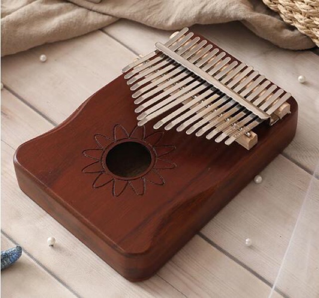 ĐÀN KALIMBA GỖ MAHOGANY CAO CẤP 17 phím-Tặng full phụ kiện