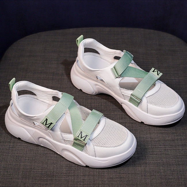 Giày sandal thể thao đế bằng thời trang mùa hè 2020 cho nữ