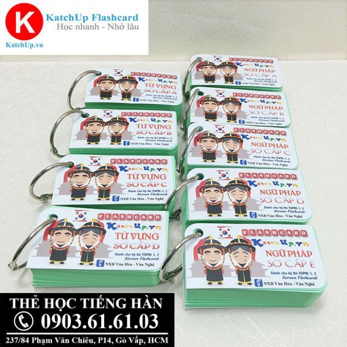COMBO trọn bộ KatchUp Flashcard Tiếng Hàn Sơ cấp – High Quality
