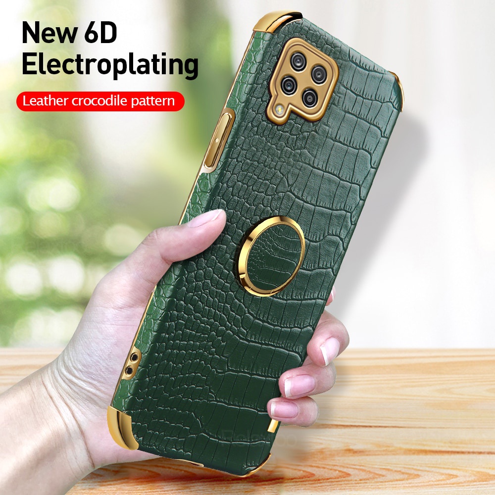 Ốp Điện Thoại Dẻo Mạ Viền 3D Chống Sốc Kèm Giá Đỡ Cho Samsung Galaxy A12 A13 4G 5G S22 Ultra 5G S 22 plus a 13 12