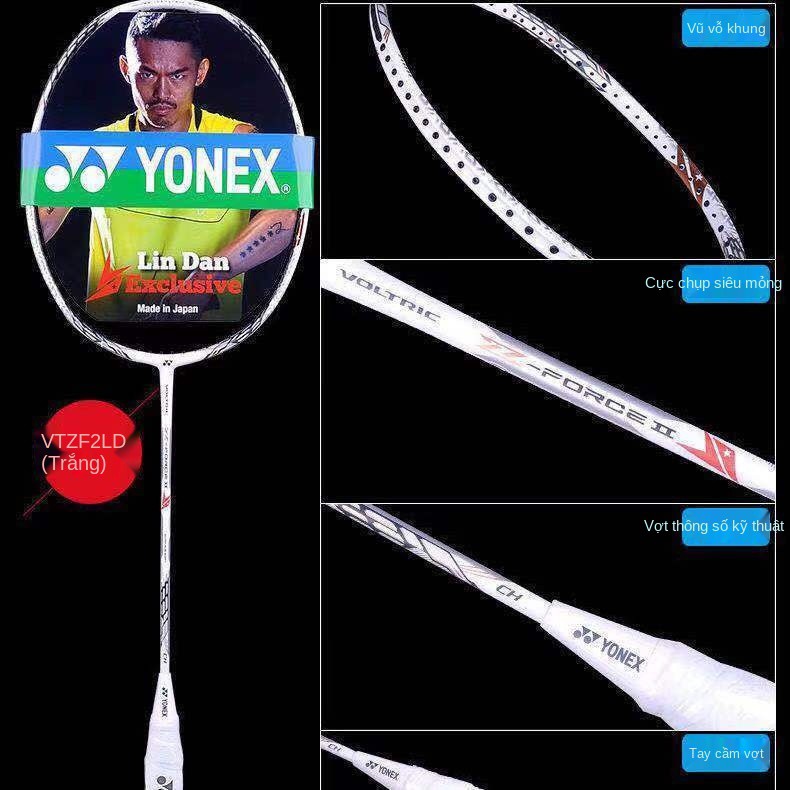 Mua một tặng vợt cầu lông chính hãng Yonex Full carbon siêu nhẹ và Độ bền cao Bộ quần áo học sinh nam nữ co giãn