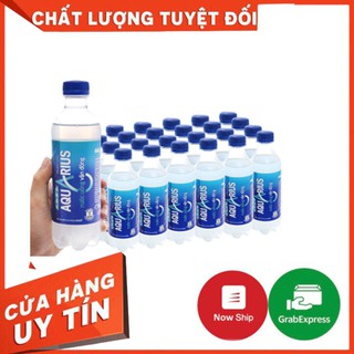 Thùng 24 chai nước uống vận động Aquarius 390ml - Bù nước - Bù Khoáng - Đồ uống thể thao - Cho ngày dài năng động
