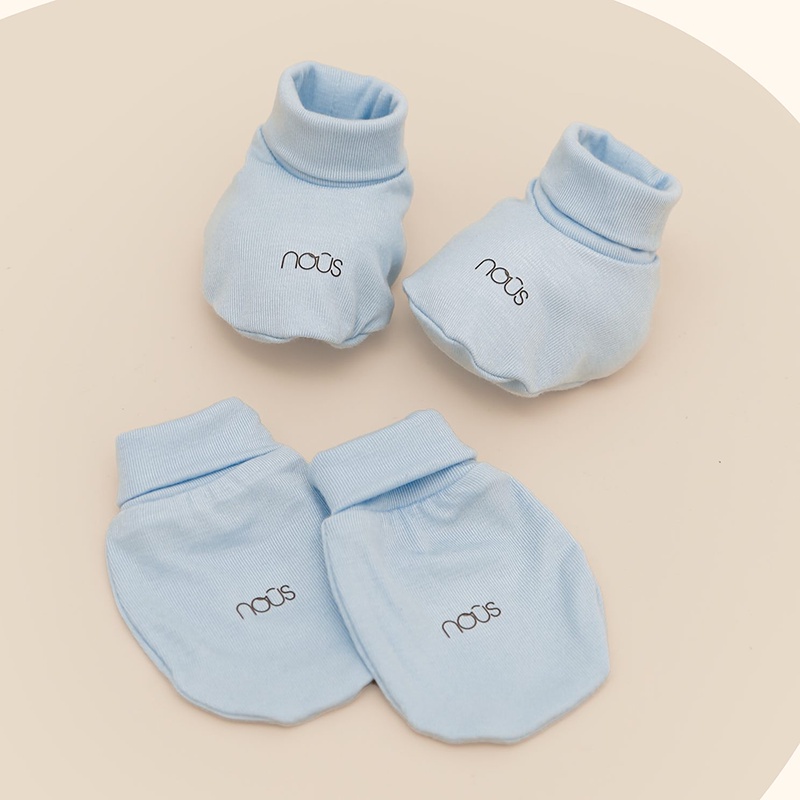 Set Bao Tay, Bao Chân Nous Cho Bé, Chất Liệu Cotton Organic Cao Cấp Mềm Mịn An Toàn Cho Trẻ Từ Sơ Sinh Zimbababy
