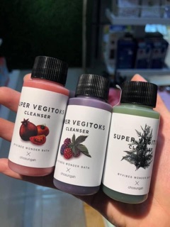 Set sữa rửa mặt rau củ quả Super Vegitoks Cleanser Mini
