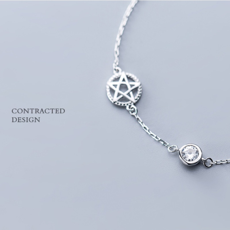 Vòng tay thời trang Hàn Quốc Vòng tay ngôi sao đơn giản Vòng tay kim cương của phụ nữ