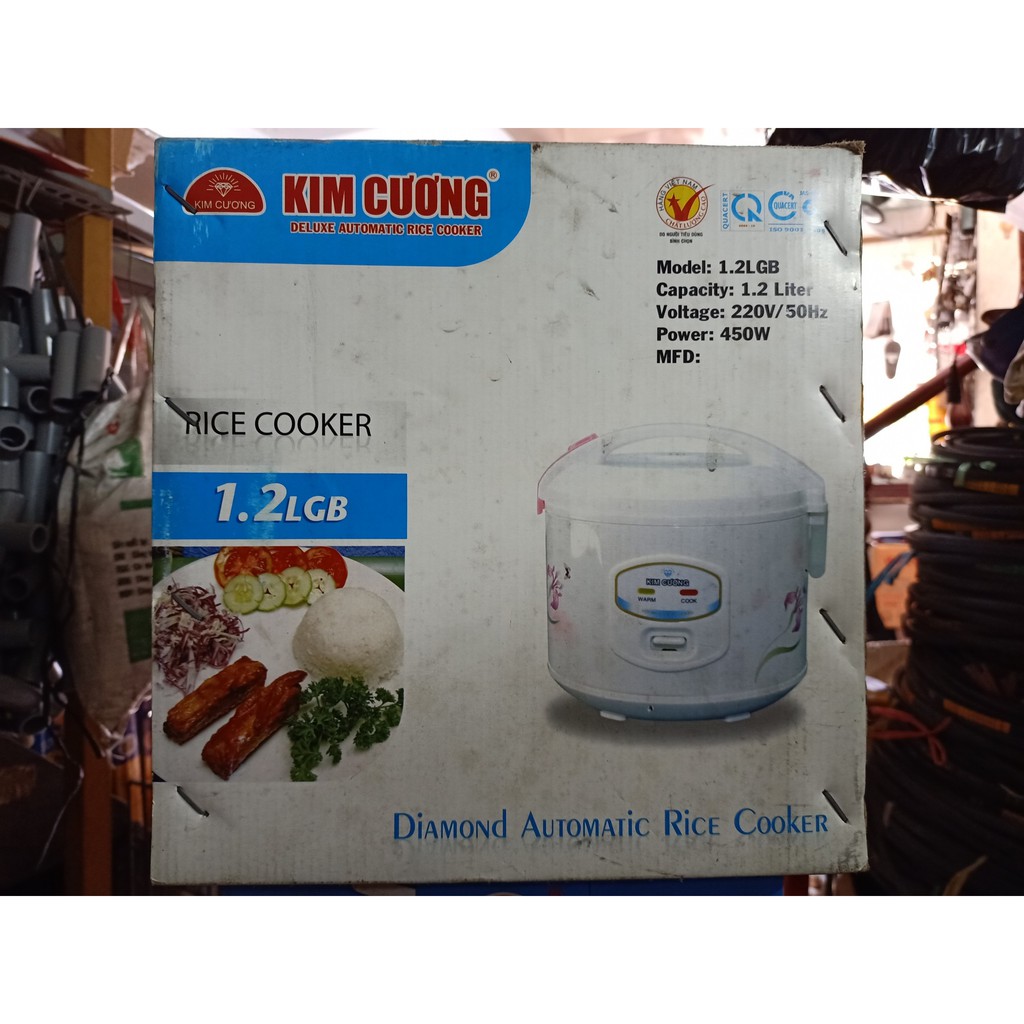 NỒI CƠM ĐIỆN NẮP LIỀN KIM CƯƠNG 1.2 LÍT