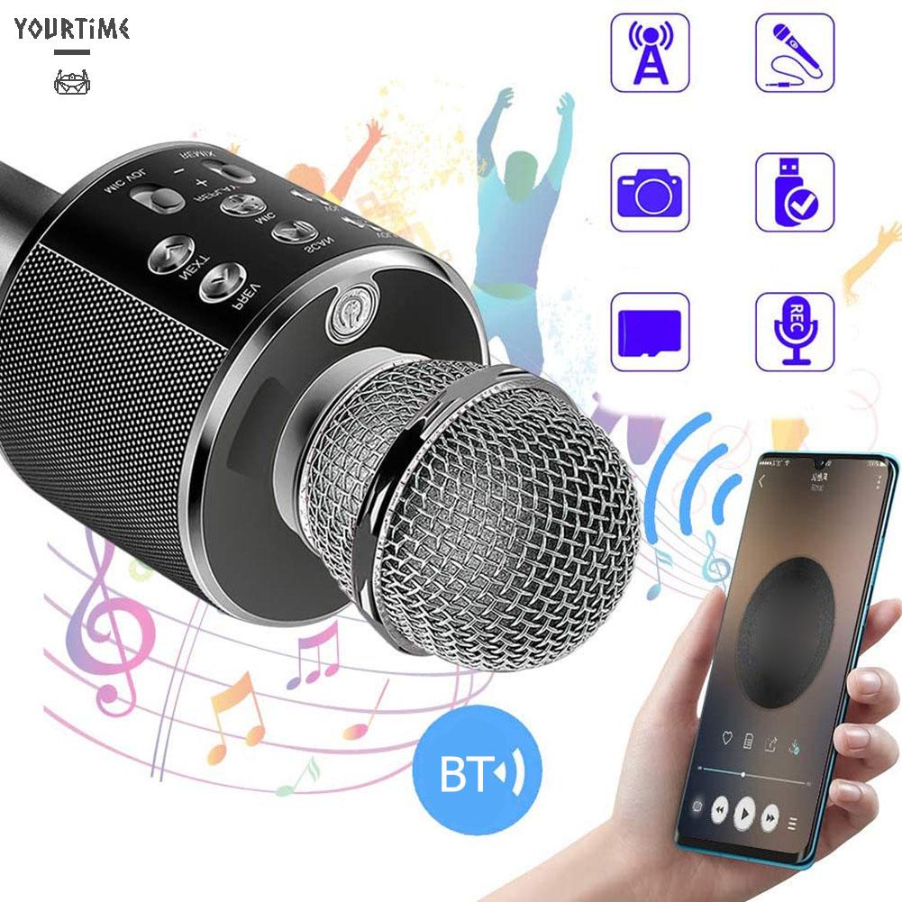 Micro hát karaoke không dây kết nối Bluetooth