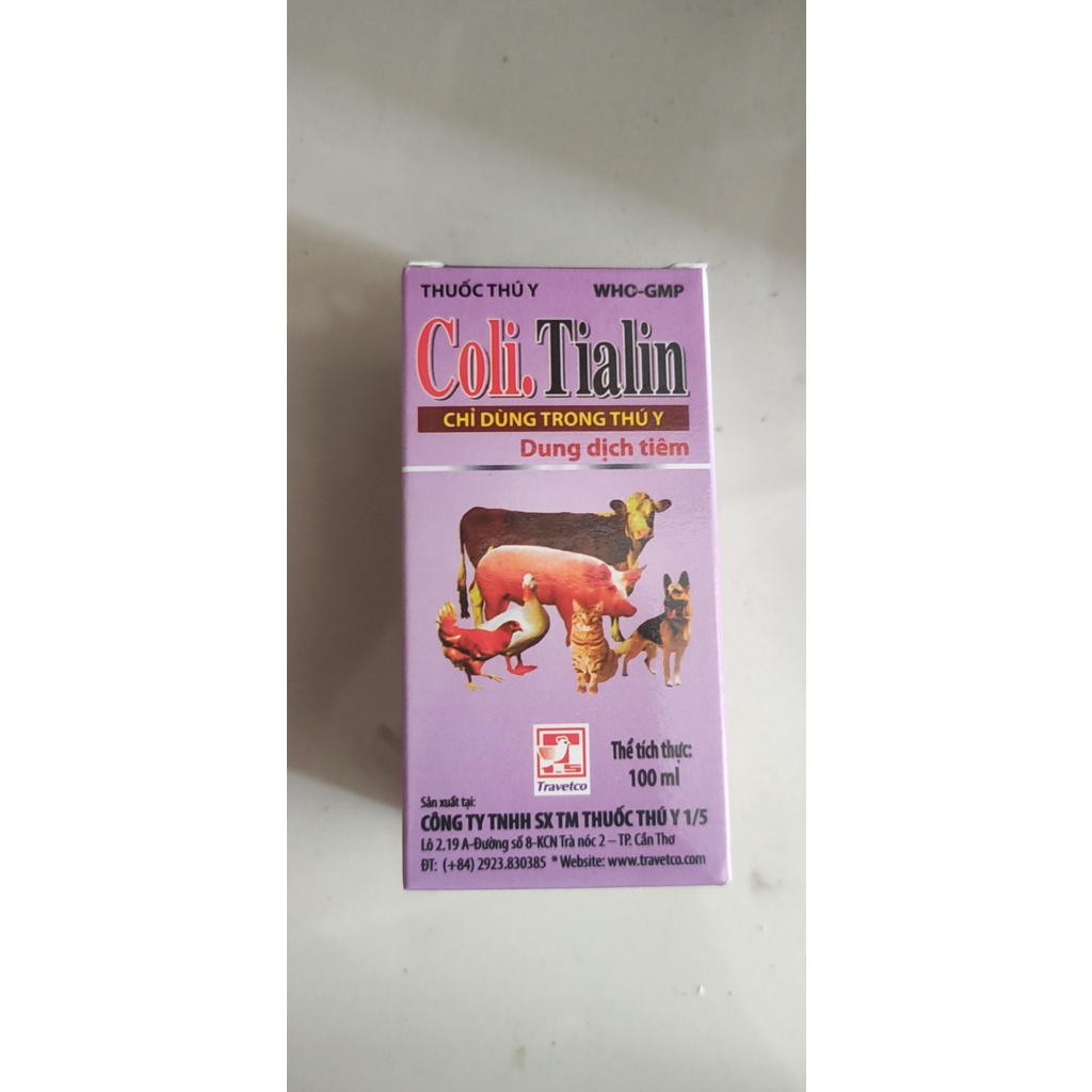 [DT] Coli-Tialin 100ml chỉ dùng trong thú y