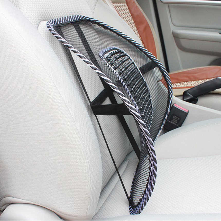 Miếng đệm lưng gắn ghế thiết kế kiểu lưới hỗ trợ massage tiện dụng cho xe hơi/văn phòng
