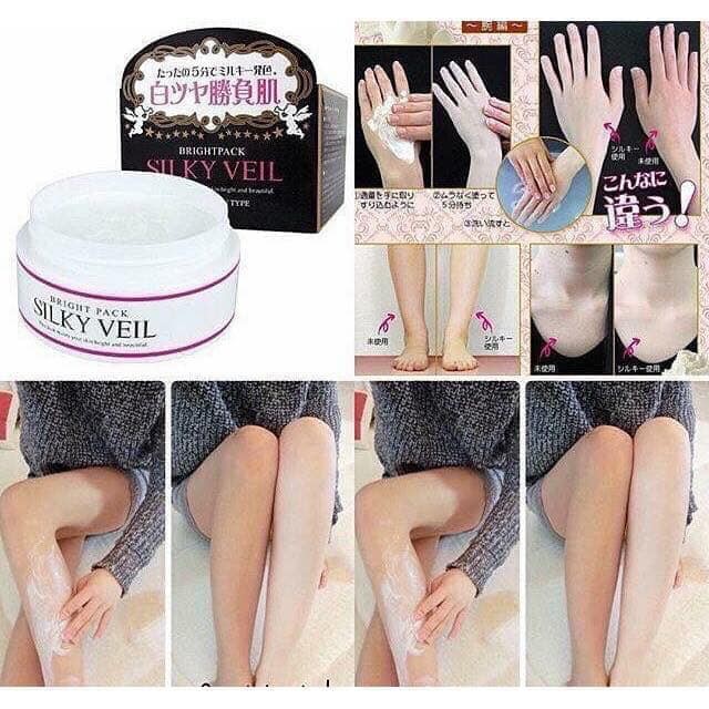 Kem Dưỡng Trắng Da Silky Veil Dành cho mặt và body