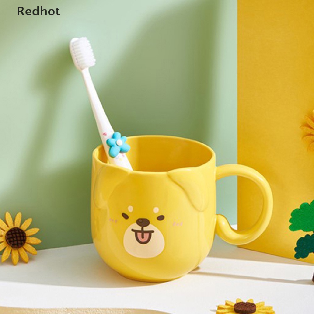 &lt; Redhot &gt; Cốc Súc Miệng Đánh Răng Dày Dặn Hình Chú Chó Hoạt Hình Dễ Thương Đang Giảm Giá
