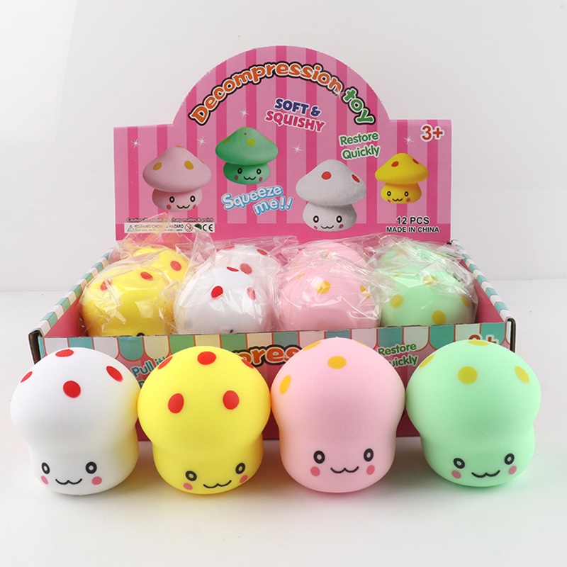 Đồ chơi squishy Giảm Stress Hình Cây Nấm Dễ Thương Cho Bé