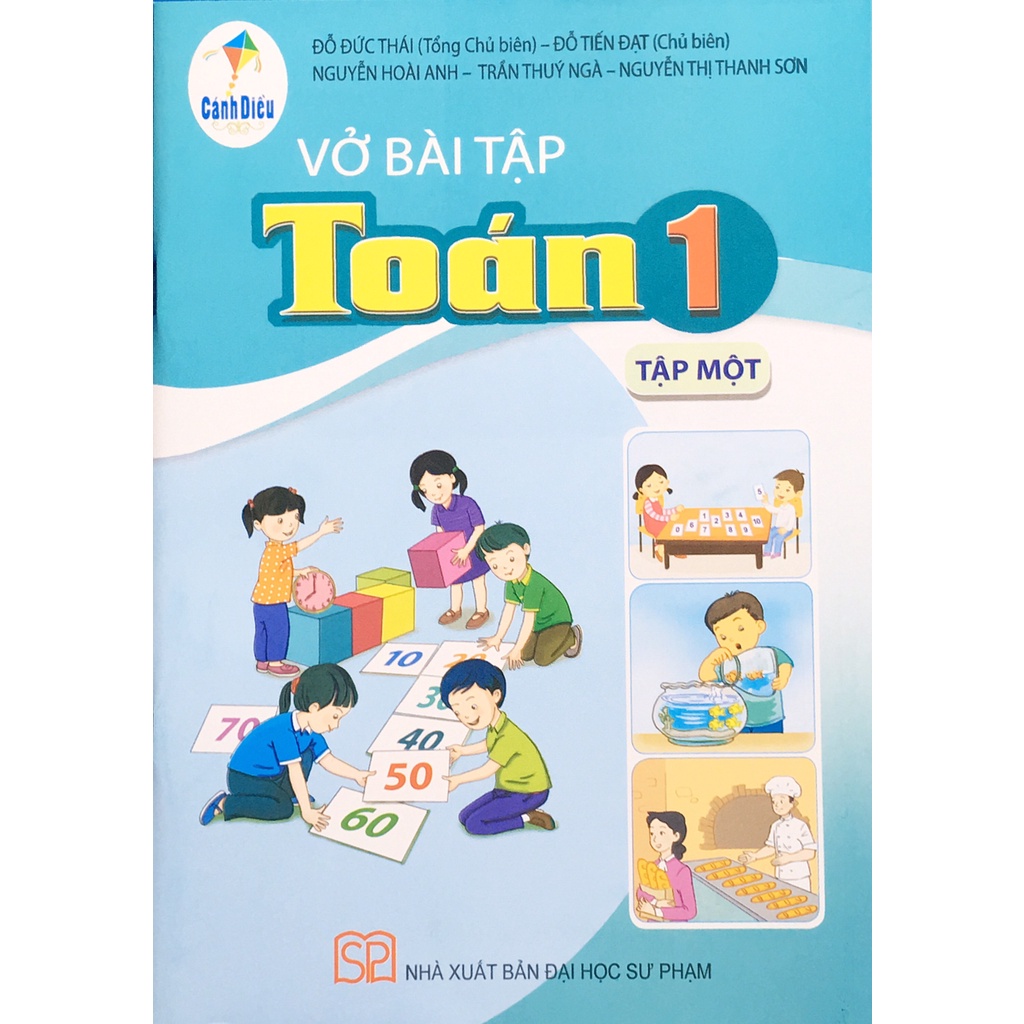 Sách Vở bài tập toán 1 tập 1 (CD) và 3 tập nhãn vở cấp 1 72 cái