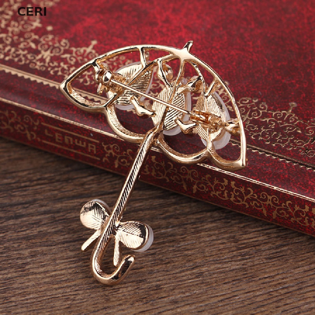 Ghim Cài Áo Hình Cây Dù Hoạt Hình Tráng Men Thời Trang