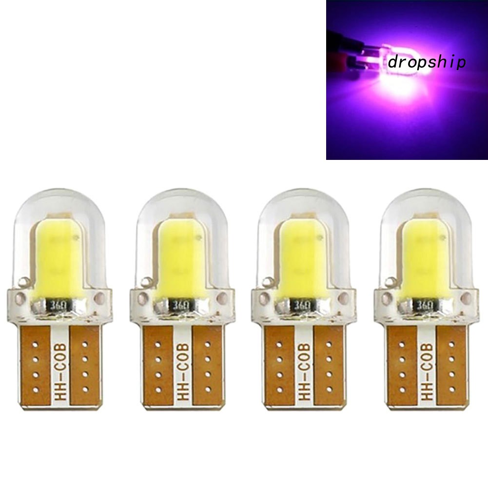 Set 4 bóng đèn led t10 w5w 12v chuyên dụng cho xe hơi