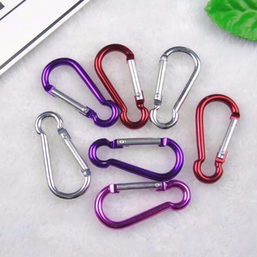 Móc khóa nhôm hình bầu giữ đồ vật, móc cửa chuồng dành cho cửa chuồng lắp ghép