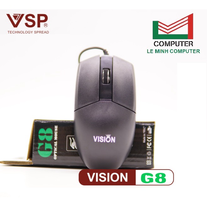 Chuột máy tính PC,laptop văn phòng VISION G8 USB giá rẻ