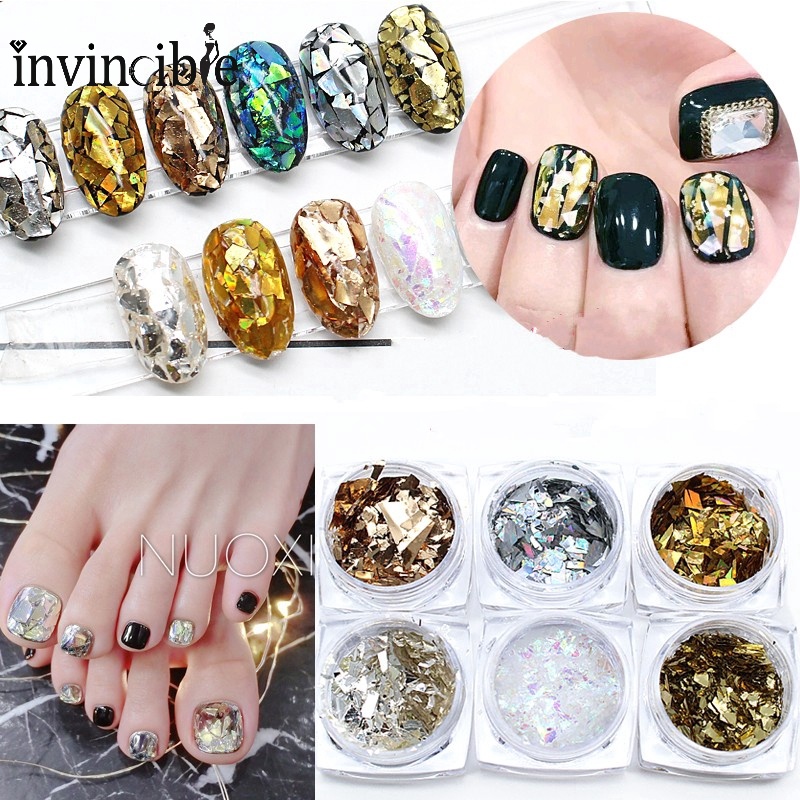 Set 6 Hộp Sequin 3D Trang Trí Móng Tay Nghệ Thuật