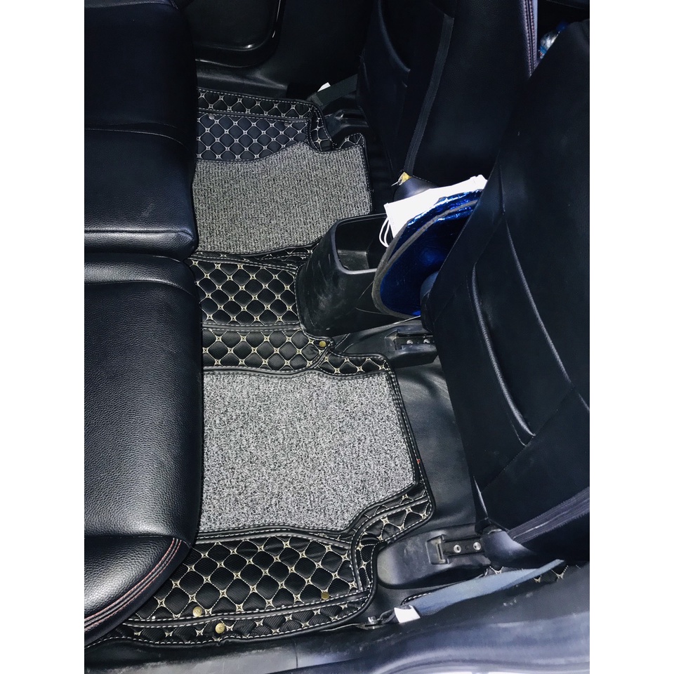 [Da Cacbon Elite] Thảm lót sàn ô tô - Thảm trải sàn ô tô 5D 6D da Cacbon Elite cao cấp Honda Jazz chống nước
