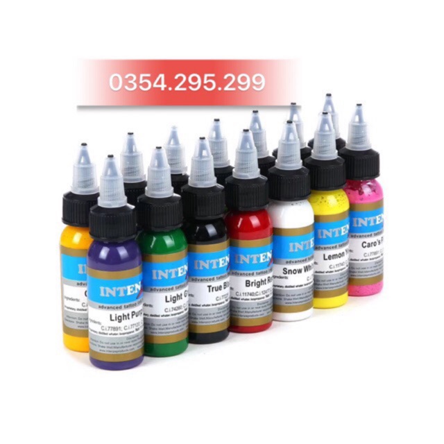 Sét mực xăm hình 14 màu