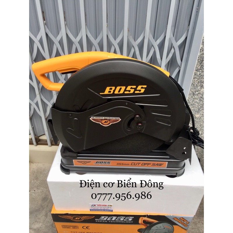 Máy cắt bàn  FREESHIP Máy cắt bàn BOSS 2800W BO-355 hàng loại 1, mẫu tiêu chuẩn, chuyên dùng để cắt kim loại..