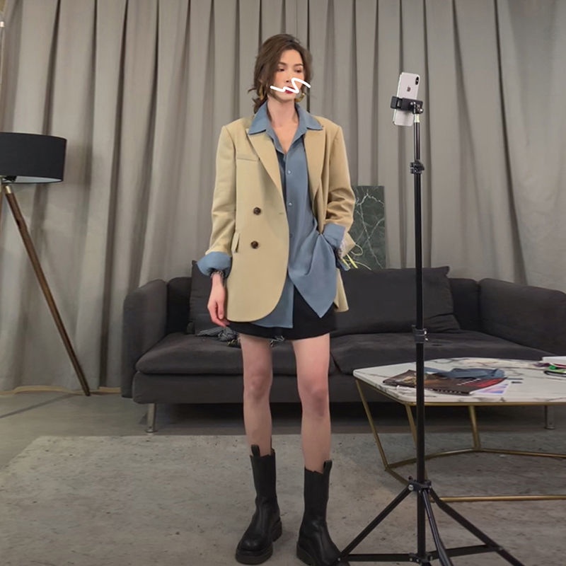 Áo Khoác Blazer Thiết Kế Mới Thời Trang Mùa Thu Đông Theo Phong Cách Hàn Quốc Dành Cho Nữ