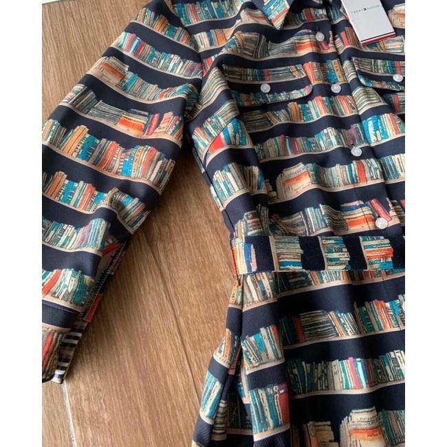 Đầm Tommy Hilfiger xuất dư hoạ tiết mới đẹp lạ