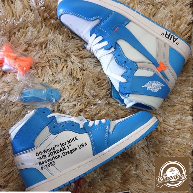 SALE Giày HOT Giầy thể thao AIR JORDAN 1 OFF WHITE phong cách, sneaker thời trang dạo phố 2020 * '