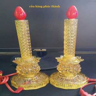 Đèn tia sáng nến vàng led số 3