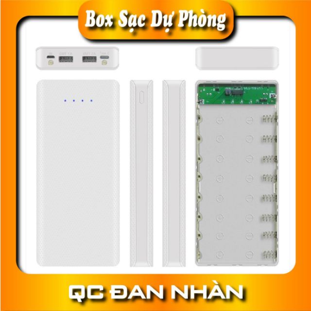 Box sạc dự phòng 8 cell KHÔNG KÈM PIN