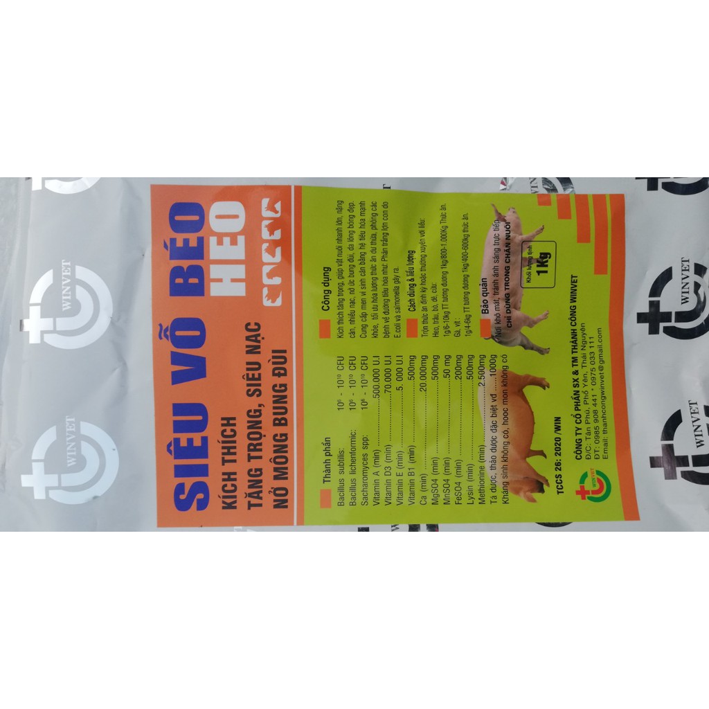 Siêu Vỗ Béo Heo ( Lợn) 1kg/1 túi | BigBuy360 - bigbuy360.vn
