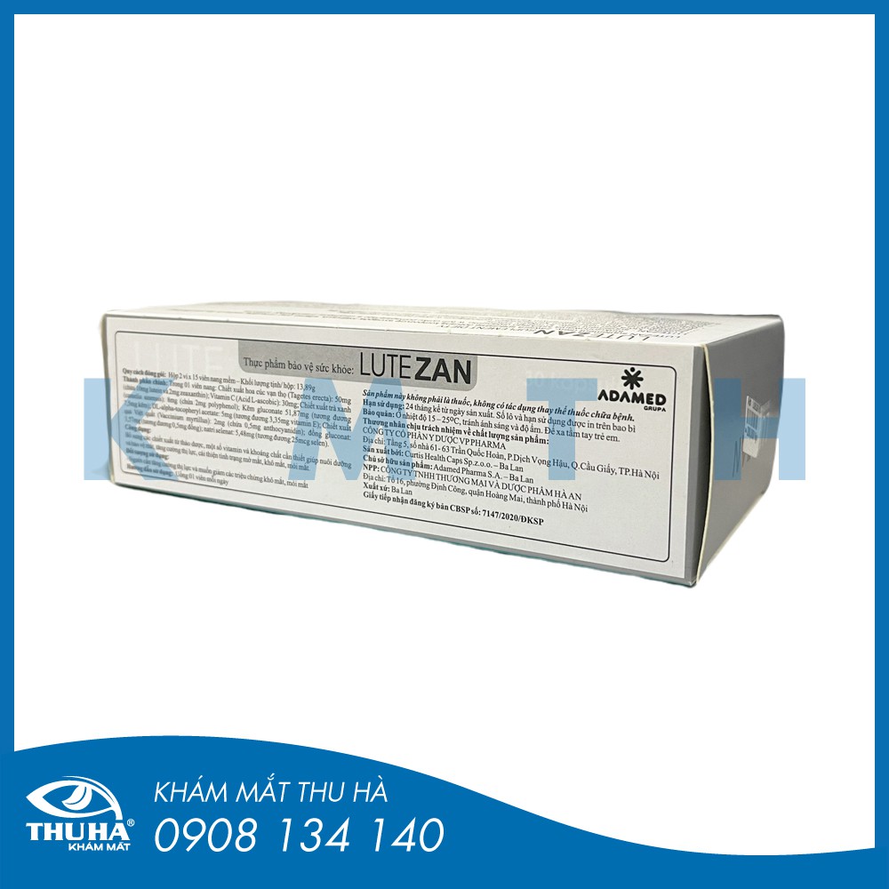 VIÊN BỔ MẮT LUTEZAN (ADAMED) | Thế Giới Skin Care