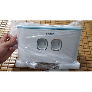 Bộ nhả kem đánh răng tự động cao cấp Ecoco 4 cốc