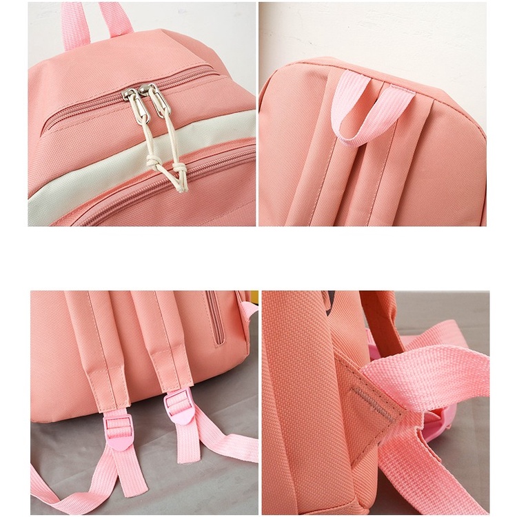 Set 4 Ba Lô Đi Học Dễ Thương Cho Bé Gái Lớp 3-6