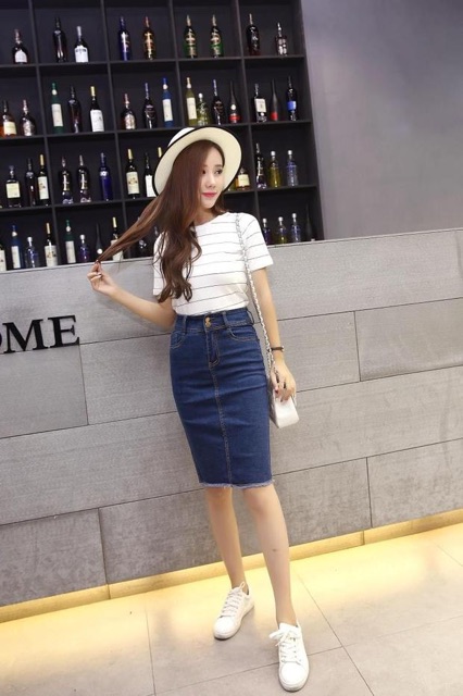 CHÂN VÁY JEAN BÚT CHÌ BIG SIZE Molijean | BigBuy360 - bigbuy360.vn