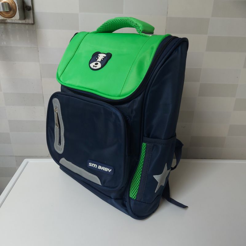 Balo cho bé thiết kế chống gù phản quang size 30 cm cho bé mầm non đi học mẫu giáo chất vải dù mịn chống nước cao cấp