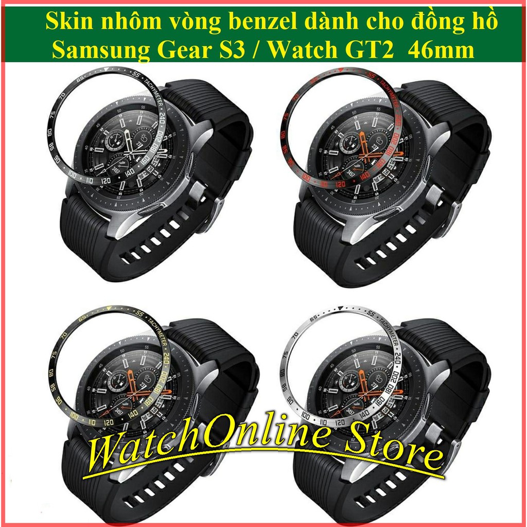 Vòng benzel bảo vệ đồng hồ Samsung Gear S3/ Watch GT2 46mm