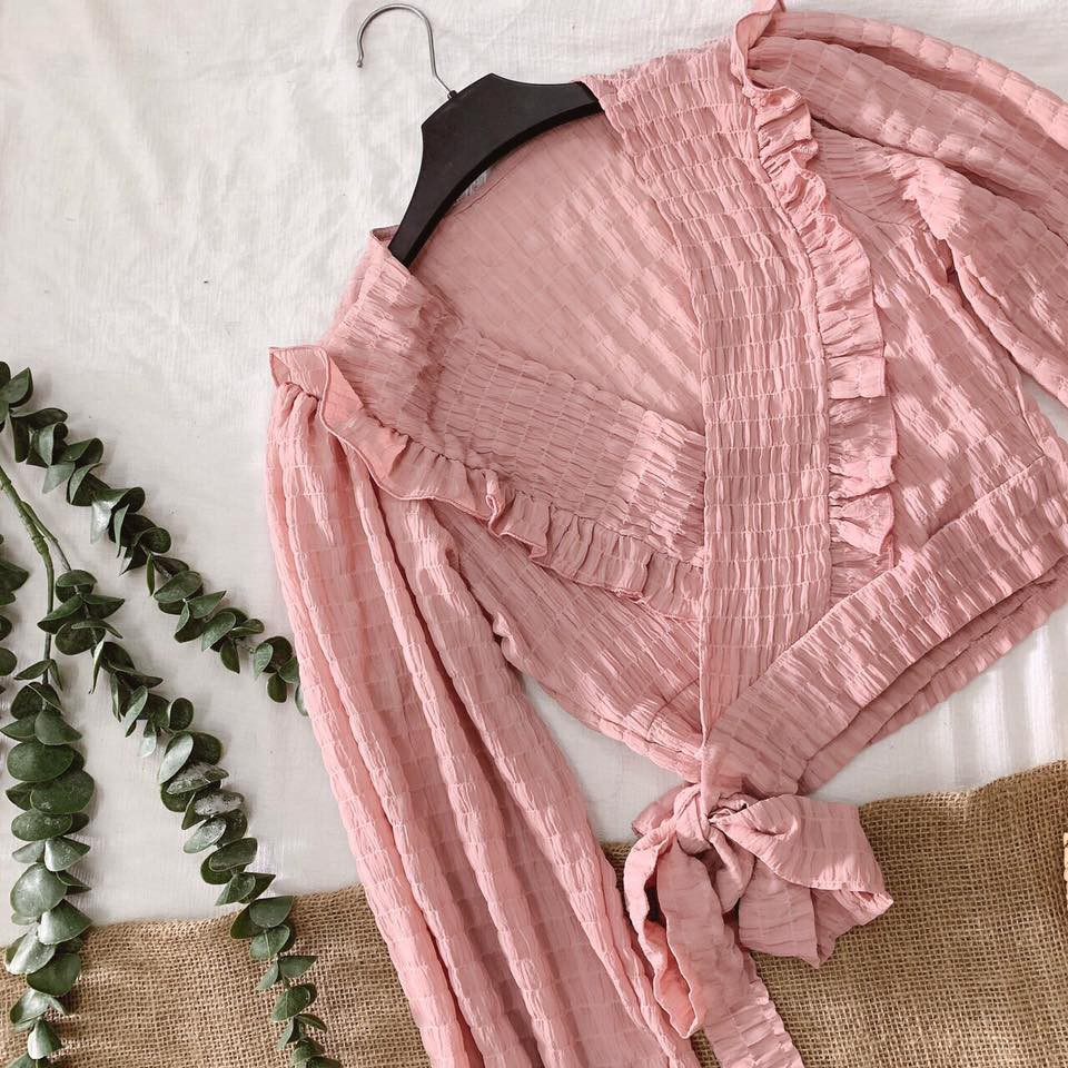 CROPTOP XÔ ĐẮP CHÉO CỔ BÈO | BigBuy360 - bigbuy360.vn